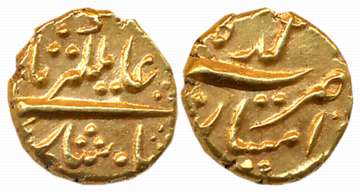 Alamgir II, Gold Pagoda- Hon, 3.34g, Imtiyazgarh Mint (KM# 468.1). Uncirculated, rare. Ex 