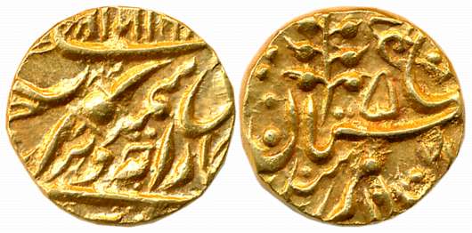 Sumar Singh, Gold Mohur, 10.99g, with the name of George V, Devnagari “Ha” as daroga mark 