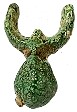 Primitive Money/ Jewellery, Metal Beads, 0.63g, Shape of Taurine. Very fine, rare.