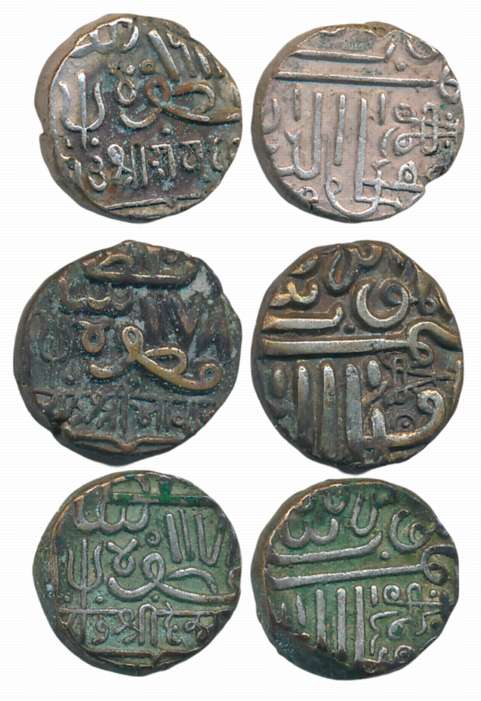 Silver Kori (3), AH 978, Rao Sri Bharmalji, Rao Sri Deshalji & Rao Sri Raydhanji II. Very 
