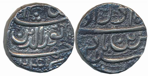 Jahangir, Silver Rupee, 11.43g, “Muzaiyan” Couplet, Ahmedabad Mint, AH 1024, Ilahi Month A