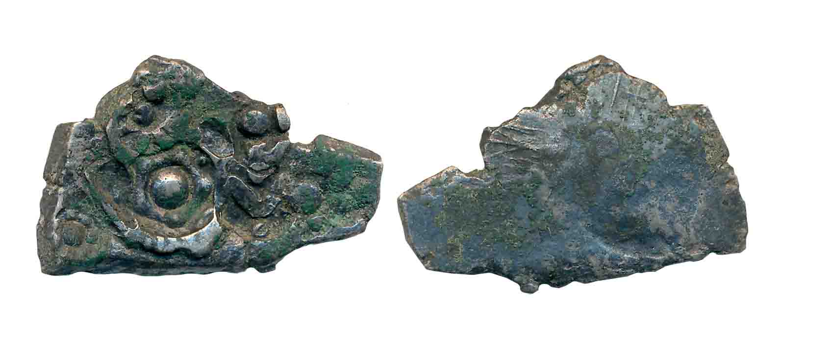 Punch Marked, Attributed to Shakya Janapada, Silver 5 Shana, 7.06g, “Narhan Hoard” type, U