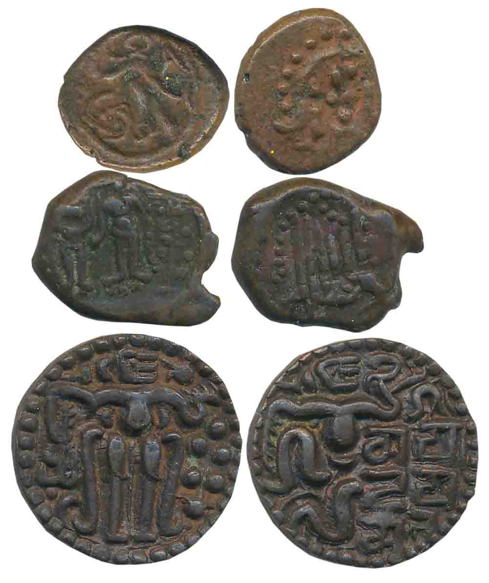 Copper (3), Ceylon Chola, Madurai Nayakas (2). Very fine to very fine+. 3 coins.