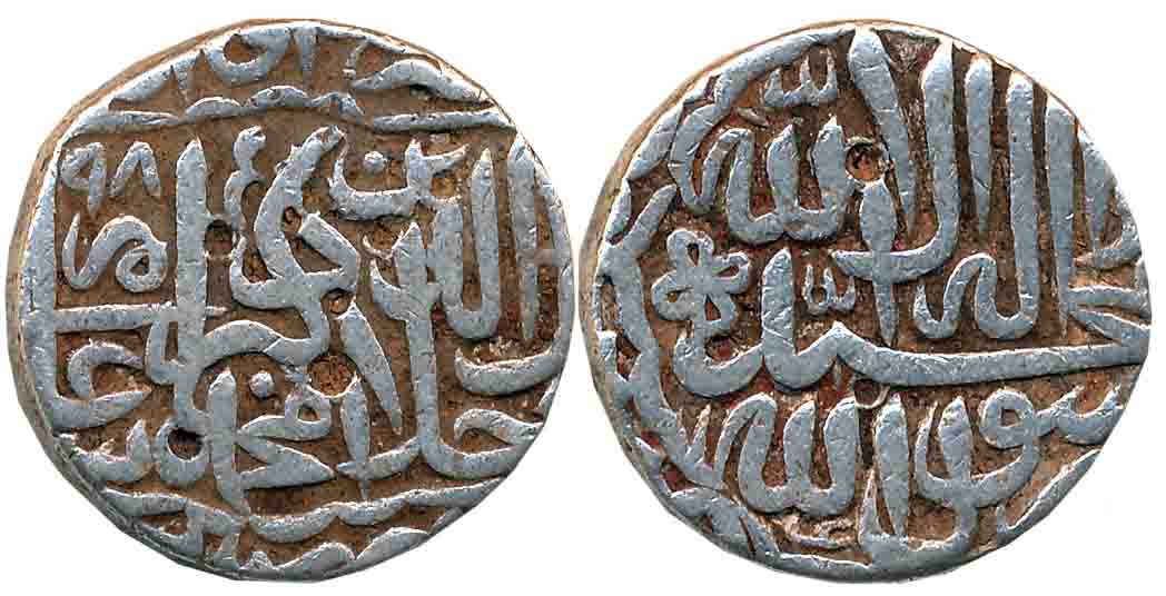 Akbar, Silver Rupee, 11.33g, “Kalima” type, Dar ul Khilafat Jaunpur Mint, AH 985 (KM# 80.1
