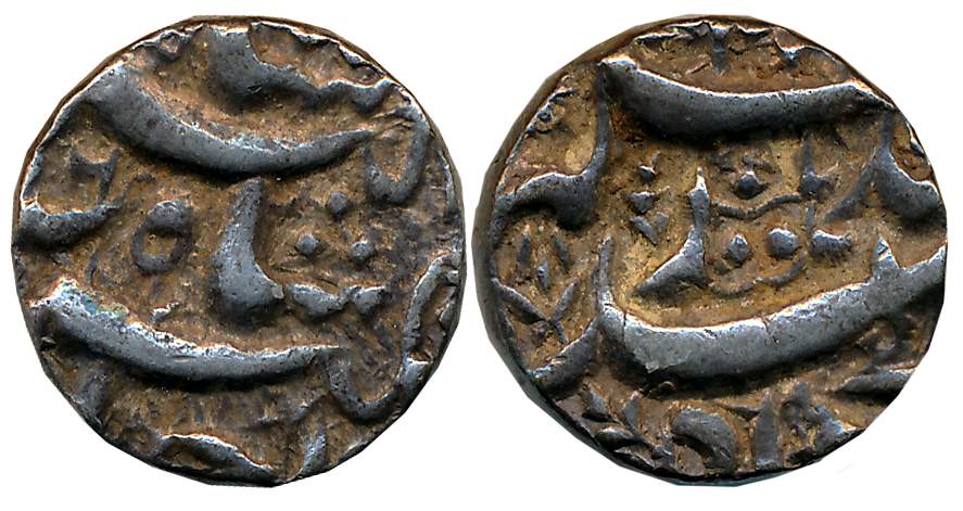 Jahangir, Silver Rupee, 11.42g, Qandahar Mint (KM# 142.2). Extremely fine+.