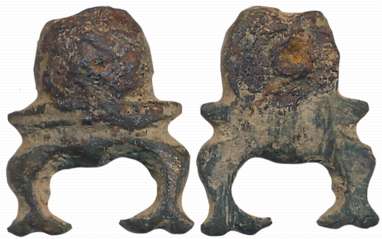 Beads, Primitive Money/ Jewellery, Metal Beads, 2.70g, Shape of Makar. Extremely fine, rar