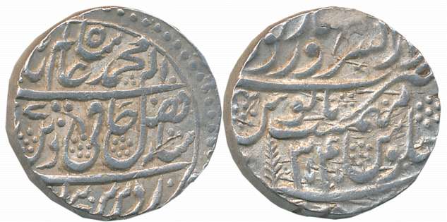 Saharanpur, Silver Rupee, 11.18g, in the name of Shah Alam II, AH (1)207/ RY 34, Complete 
