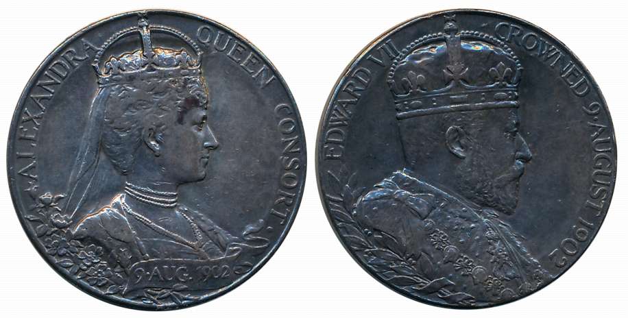 Edward VII, Coronation Silver, 12.58g, 9 August 1902, Obv: Bust of the Emperor Edward VII 