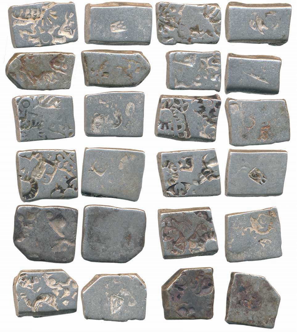 Punch Marked, Attributed to Imperial Magadha, Silver (12), various Punches & types. Fine t