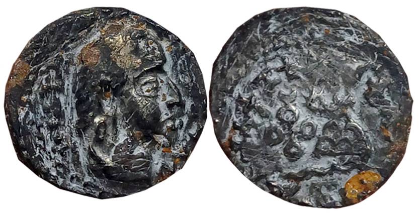 Satavahanas, Gotamiputa Siri Yajna Satakani, Silver Drachm, 2.17g, “Portrait Roman Head” t