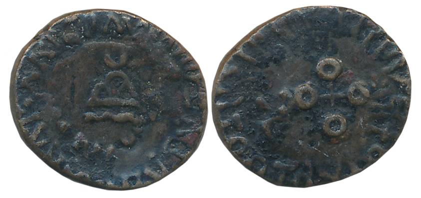 Satavahanas, Gautamiputra Siri Satakani, counterstruck on a Drachm of Kshaharata Kshatrapa