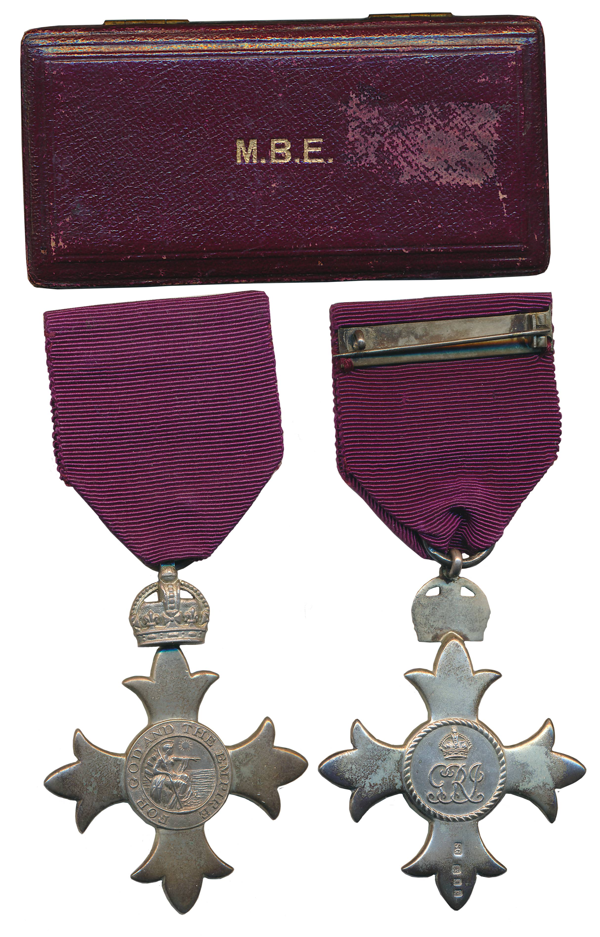 Member of the British Empire (MBE), Silver Breast Badge Medal, 29.25g, Obv: Seated Brittan
