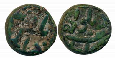 Jahangir, Copper Trambiyo, 3.22g, Delwara Mint. Very fine.