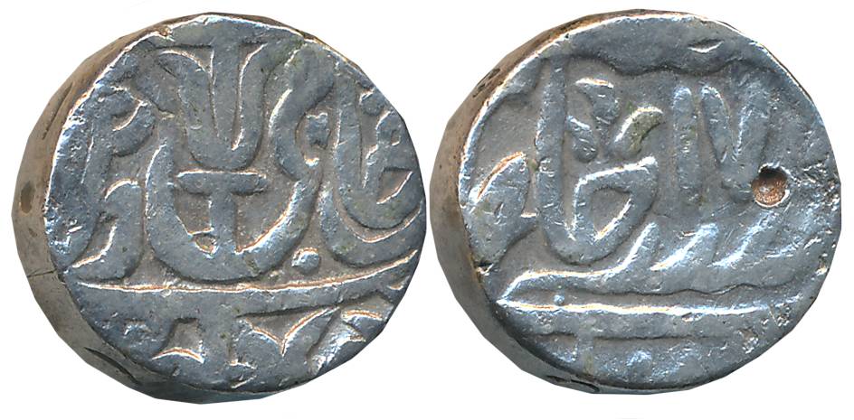 Jalaun, Silver Rupee, 9.94g, in the name of Shah Alam II, RY 17. Very fine.
