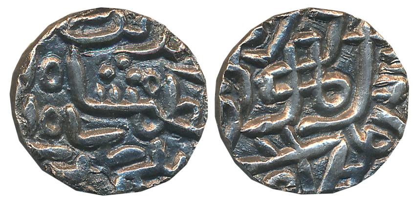 Ghiytath al din Azam Shah, Silver 1/3 Tanka, 3.40g (Unlisted in G&G). Extremely fine, extr