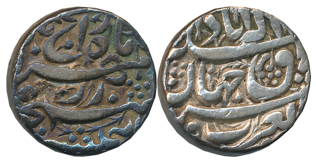 Akbar, Silver Rupee, 11.32g, “So called rebellion issue”, Allahabad Mint (KM# 97.1). Very 