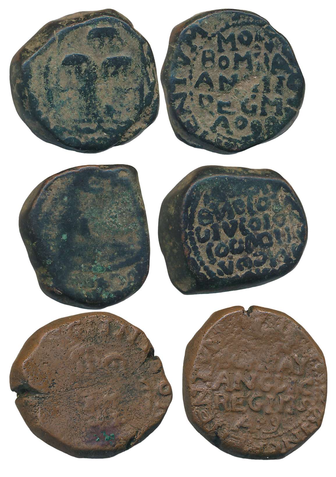 Copper Copperoon (3), 13.81g, 13.42g, 13.39g, Bombay Mint, Obv: Legend “HON: SOC: ANG: IND