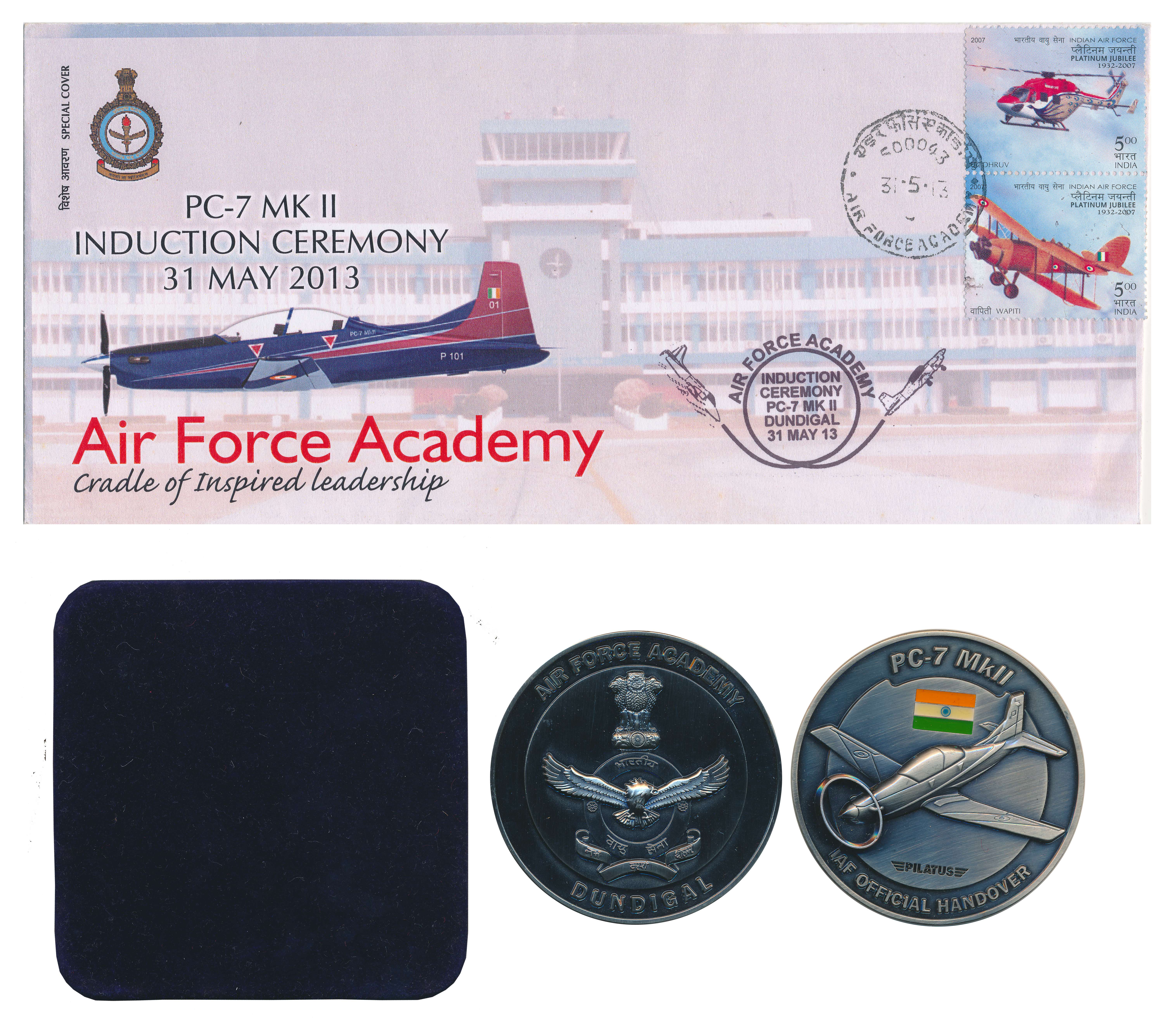 Air Force Academy Medal, Dundigal, “Induction Ceremony PC-7 MK II”. In original Box of pac