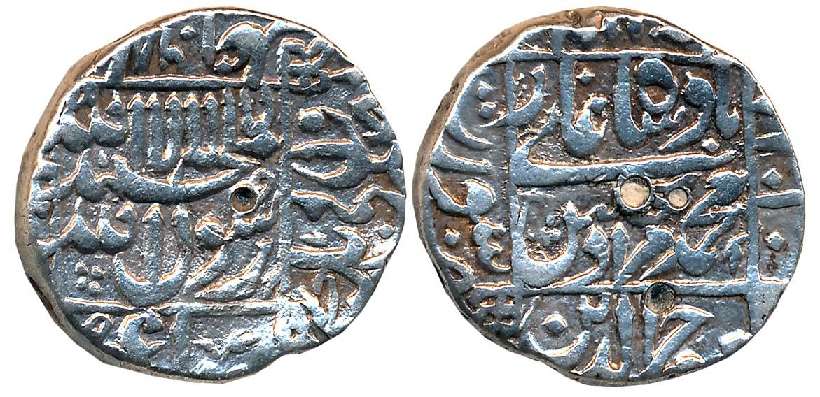 Murad Bakhsh, Silver Rupee, 11.26g, Surat Mint, AH 1068, central inscription within square