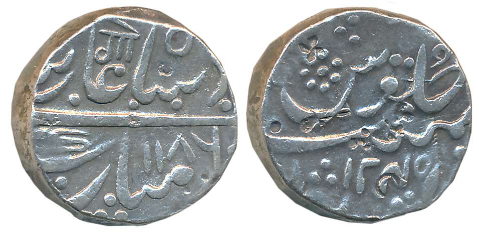 Silver Rupee, 11.01g, Dilshadabad Mint, in the name of Shah Alam II, AH 1186/ FE 1186, Dev