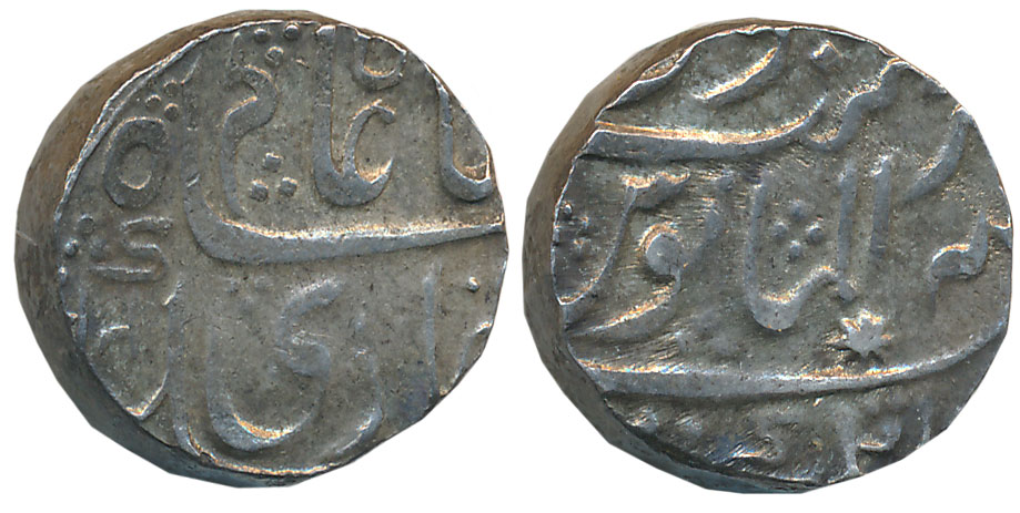 Shah Alam II, Silver Rupee, 11.20g, Kankurti Mint, AH (118)4. Very fine.