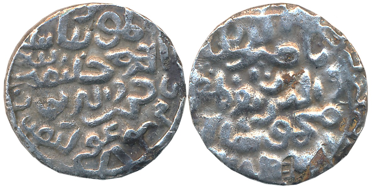 Nasir al din Mahmud, Silver Tanka, 10.47g, Arsah dar al- Darb Mint ?, AH 849. Very fine, e