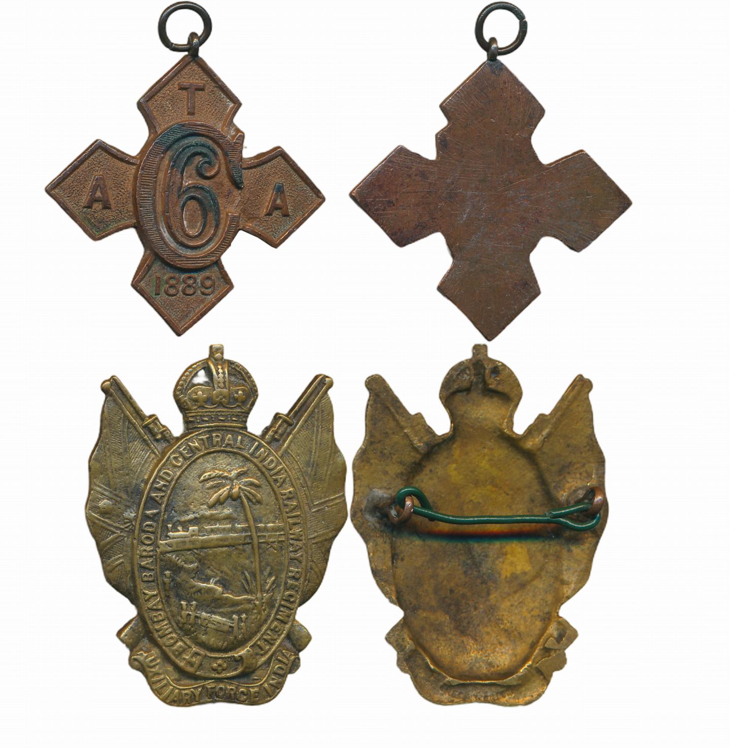 (2), Army Temperance Association India Medal, Copper, 14.54g, Six months of abstinence, Th