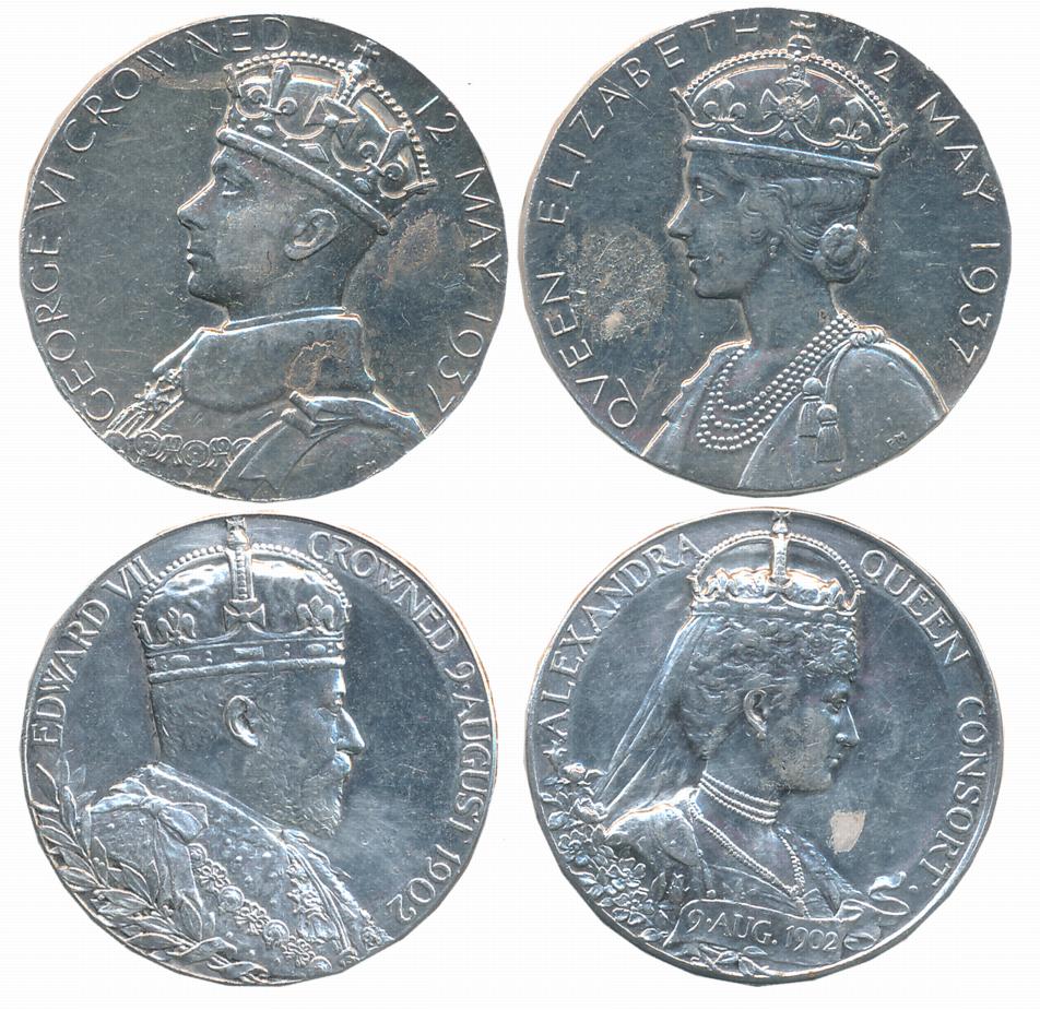 Corporation Silver Medal (2), George VI, 15.52g, 12 May 1937, Obv: Crowned bust of George 