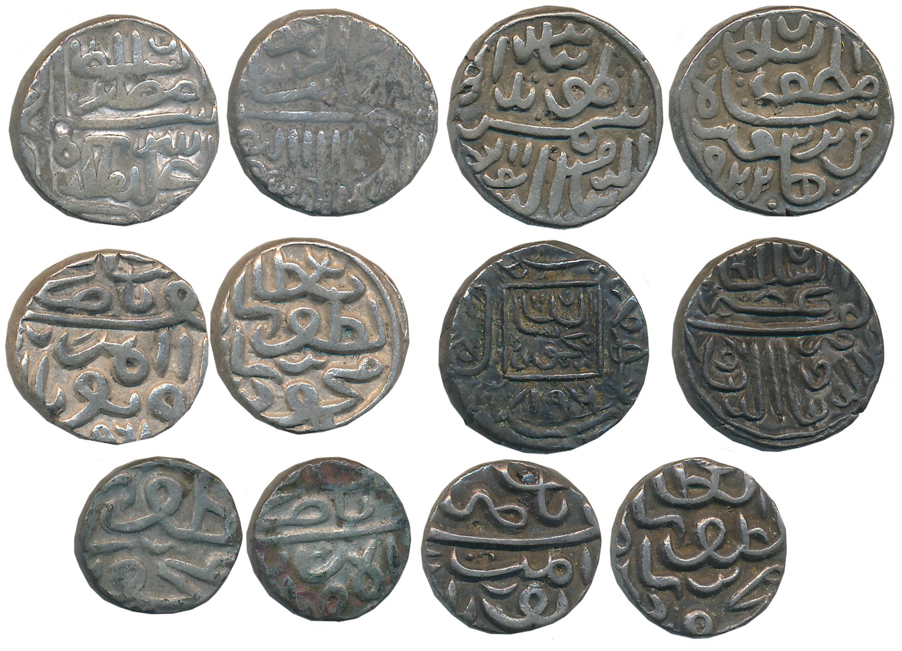 Silver (6), various rulers & types. Very fine to Very fine+. 6 coins.