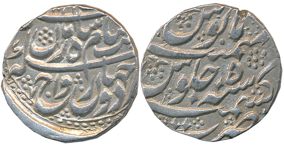 Shah Zaman, Silver Rupee, 10.76g, Kashmir Mint, RY 5 (KM# 575). About extremely fine.