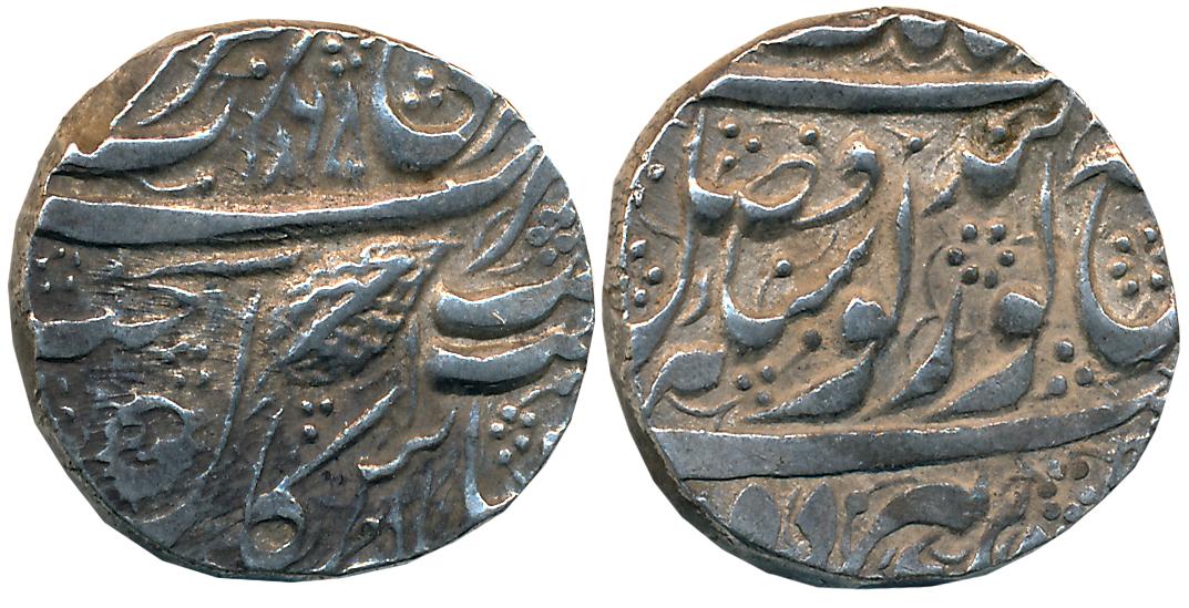 Ranjit Singh, Silver Rupee, 11.11g, “Guru Gobind” couplet, Amritsar Mint, VS 1868 (G. Sing