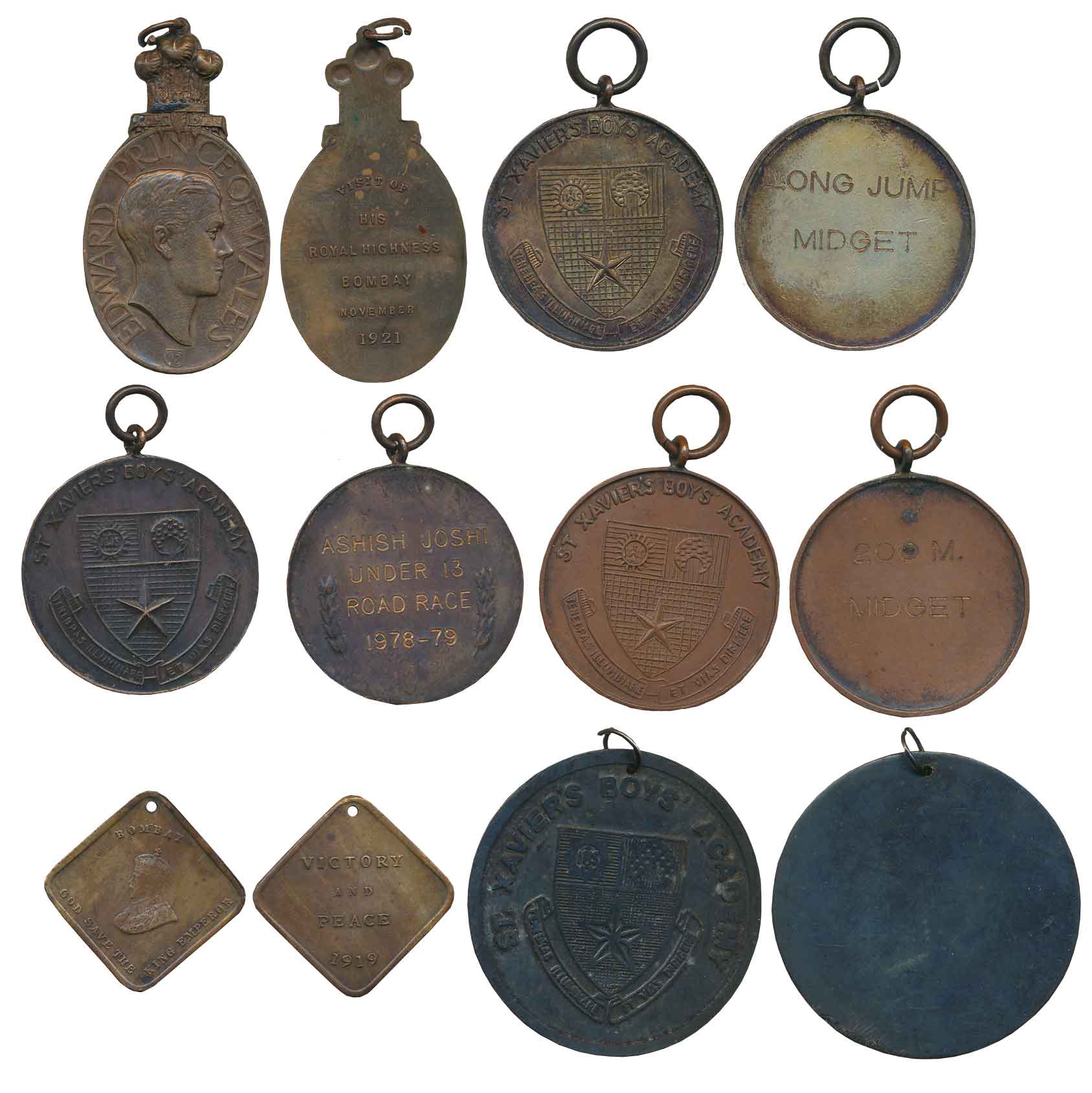 Assorted Copper & Bronze Medal (6), various types. Fine to very fine. 6 Medals.