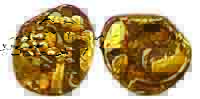 Western Ganges, Gold, Elephant (Gajpati) Fanam, an ornate elephant standing to right on ob