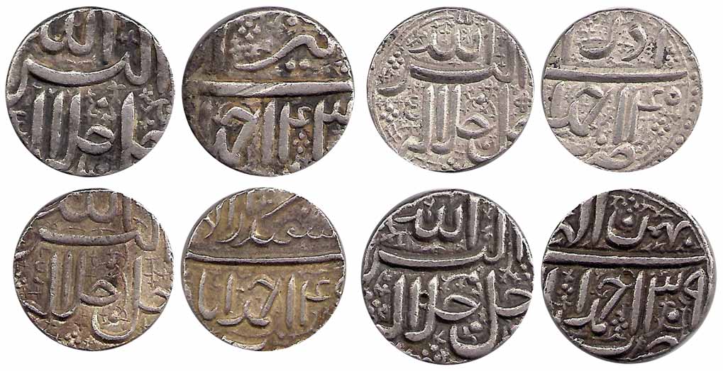 Akbar, Silver (12), Rupee, Ahmedabad Mint, Set of 12 different months. Very Fine+, Rare as