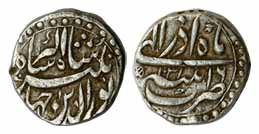 Jahangir, Silver, 1/2 Rupee, Patna Mint, nur ud din type, AH1031/6, Azar month. Counter-ma