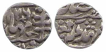 Ram Singh, Silver, ¼ Rupee, with the name of Queen Victoria, RY 26 (KM 111). Very Fine+
