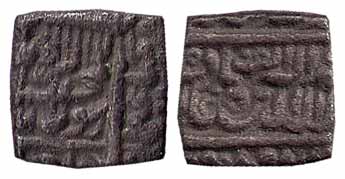 Akbar, Silver, ½ Rupee, Urdu Zafar Qarin Mint, AH Alif (1000), Kalima type. Very Fine, Sca