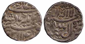 Jahangir, Silver 13.64 g, Heavy Rupee, Tatta Mint, Kalima type, AH 1018/4. About Very Fine
