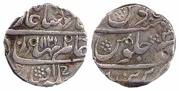 Shah Alam I, Silver, Rupee, Parenda Mint, AH 1121/3 (KM 348.31). Fine+, Scarce.