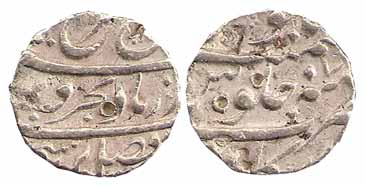 Farrukhsiyar, Silver, Rupee, Torgal Mint, RY 7 (KM 377.61). Test marks, About Very Fine, S
