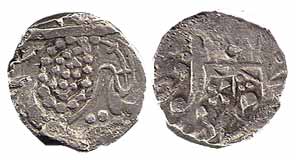 Derajat Mint, Silver, Rupee, with leaf and sword as mint marks on rev, VS 1899. Fine+, Rar
