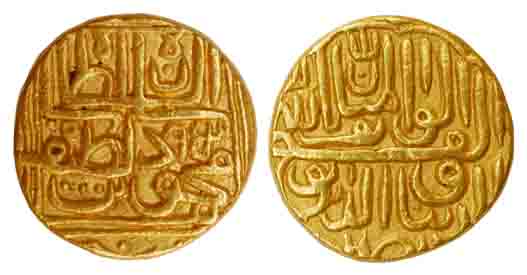 Mahmud III bin Latif Shah, Gold, 11.94 g, Tanka, AH 952. Very Fine+, Scarce.