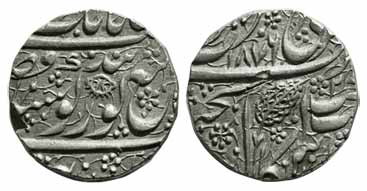 Amritsar Mint, Silver (4), Rupee, Nanakshahi, VS 1876, 1878, 1872 and 1884-85. Very Fine+,