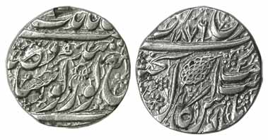 Amritsar Mint, Silver (4), Rupee, Nanakshahi, VS 1878, 1876, 1885-96 and 1884-85. Very Fin