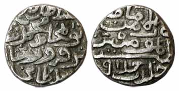 Khizr Khan, Silver, Tanka, in the name of Muhammad bin Firuz Shah (G&amp;G# D650). Very Fi