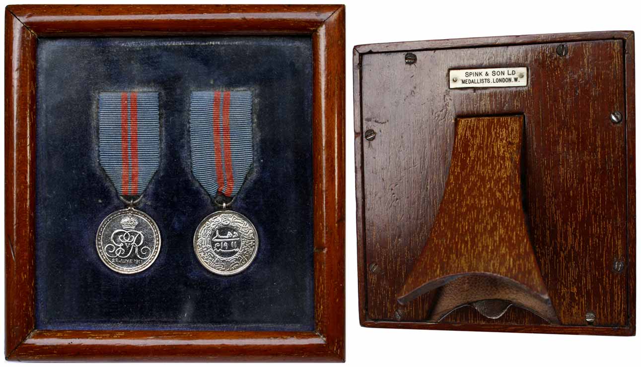 Delhi Durbar Miniature Medals (2), George V, 1911, crowned initials of the Emperor and dat