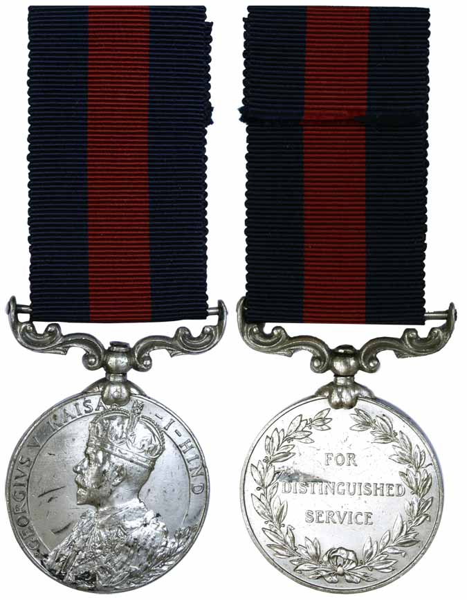 IDSM, George V, Silver, Indian distinguished Service Medal, portrait of the emperor on obv