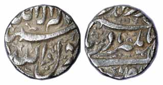 Jahangir, Silver, Rupee, Elichpur Mint, AH 1016, Kalima type, mint name at bottom on rev (