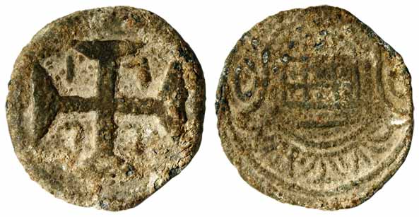 Diu, Tin, 20 Bazarucos, 1777 (KM 36). About Very Fine, Scarce.