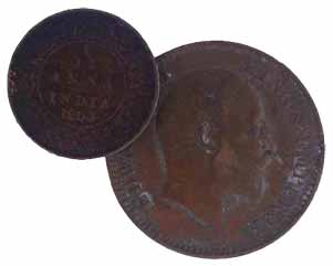 Edward VII, Copper (16), ¼ Anna and 1/12 Anna, 1903 to 1910. Fine+ to Very Fine+. 16 coins